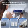3 Speeds Desktop Air Conditioner Fan No Drilling Cooling Rechargeable Wall Mount Fan Silent for Home Kitchen Bathroom