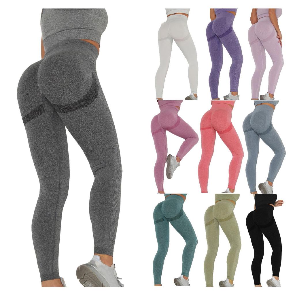 Buy Women's Pure Color Hiplifting Sports Fitness Running Highwaist