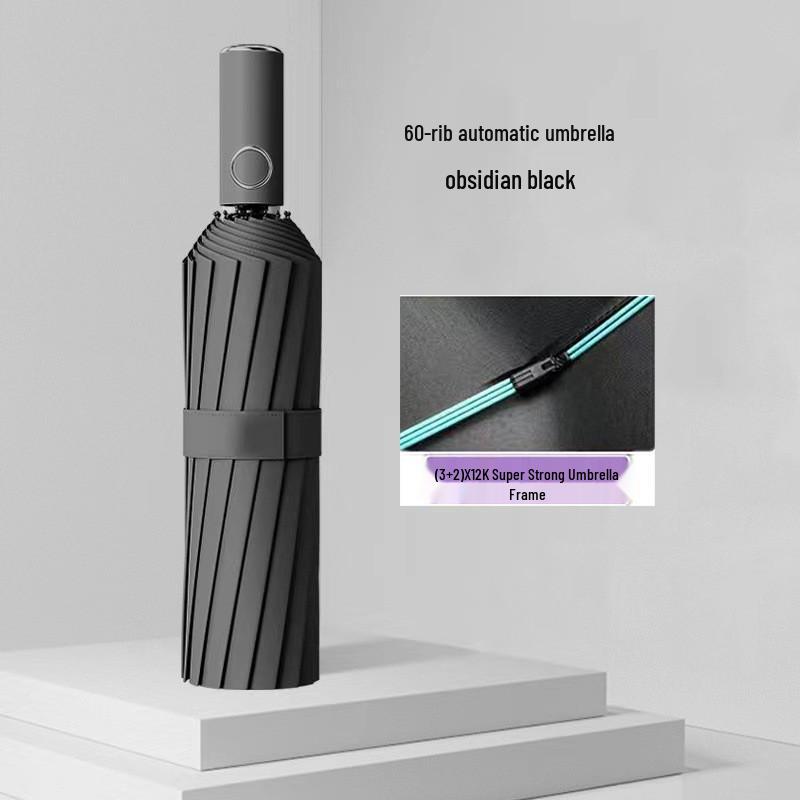 UV Protective Black Folding Sun Umbrella - Anti-Ultraviolet Women's Sunshade with Custom Logo