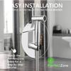 Multifunctional Hand-held Bidet Spray, Bathroom Diaper Shower, Hose and Accessories - Toilet Sprinkler with Dual Spray Function (Silvery)