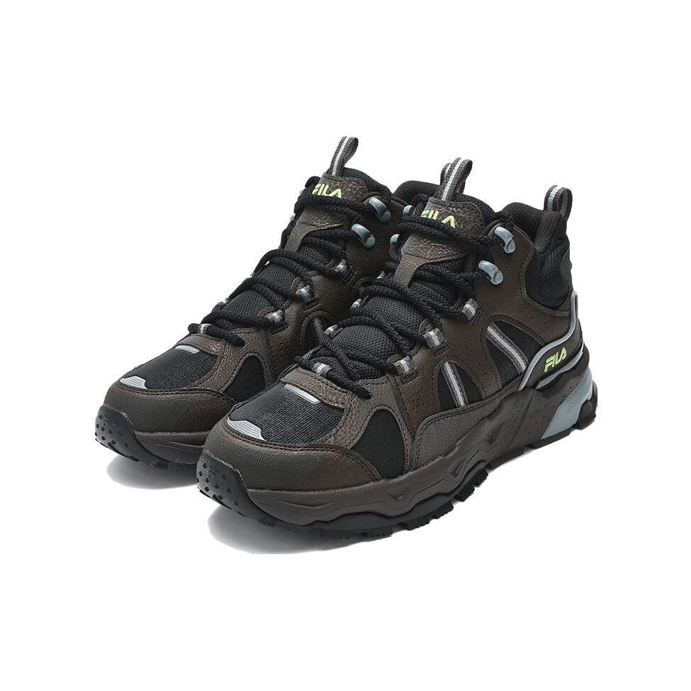 New FILA Trek 1S Cushioning Wear Resistant Low Top Casual Shoes Men's Dark Brown F12M342129FBW