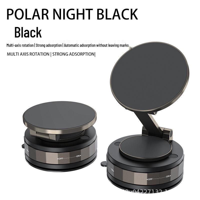 Multifunctional Magnetic Car Phone Holder with Suction Cup for Dashboard or Console Black - Vacuum Suction Cup Version