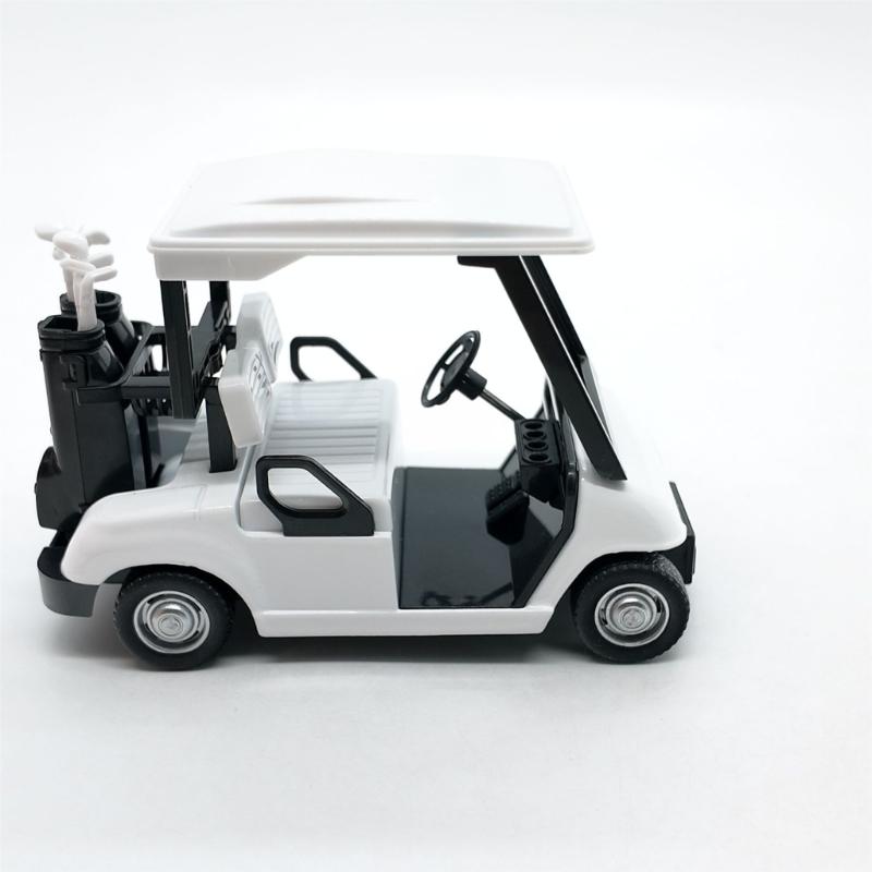 Detailed Miniature Golf Vehicle Alloy 1:20 Scale Golf Cart Pullback Toy Display Piece For Birthday Party Decoration