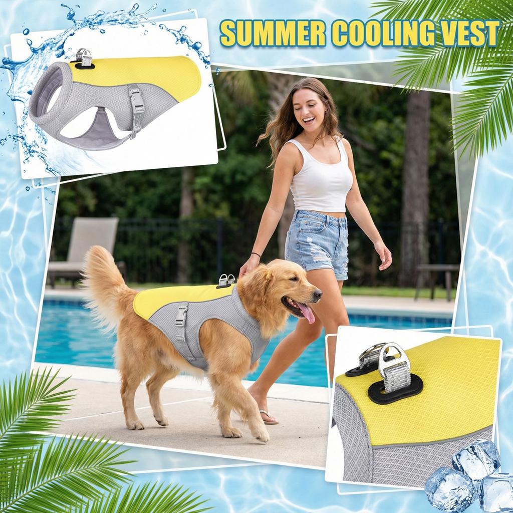 Heat  Breathability Heat Dissipation Dogs And Cats Back And Chest Strap
