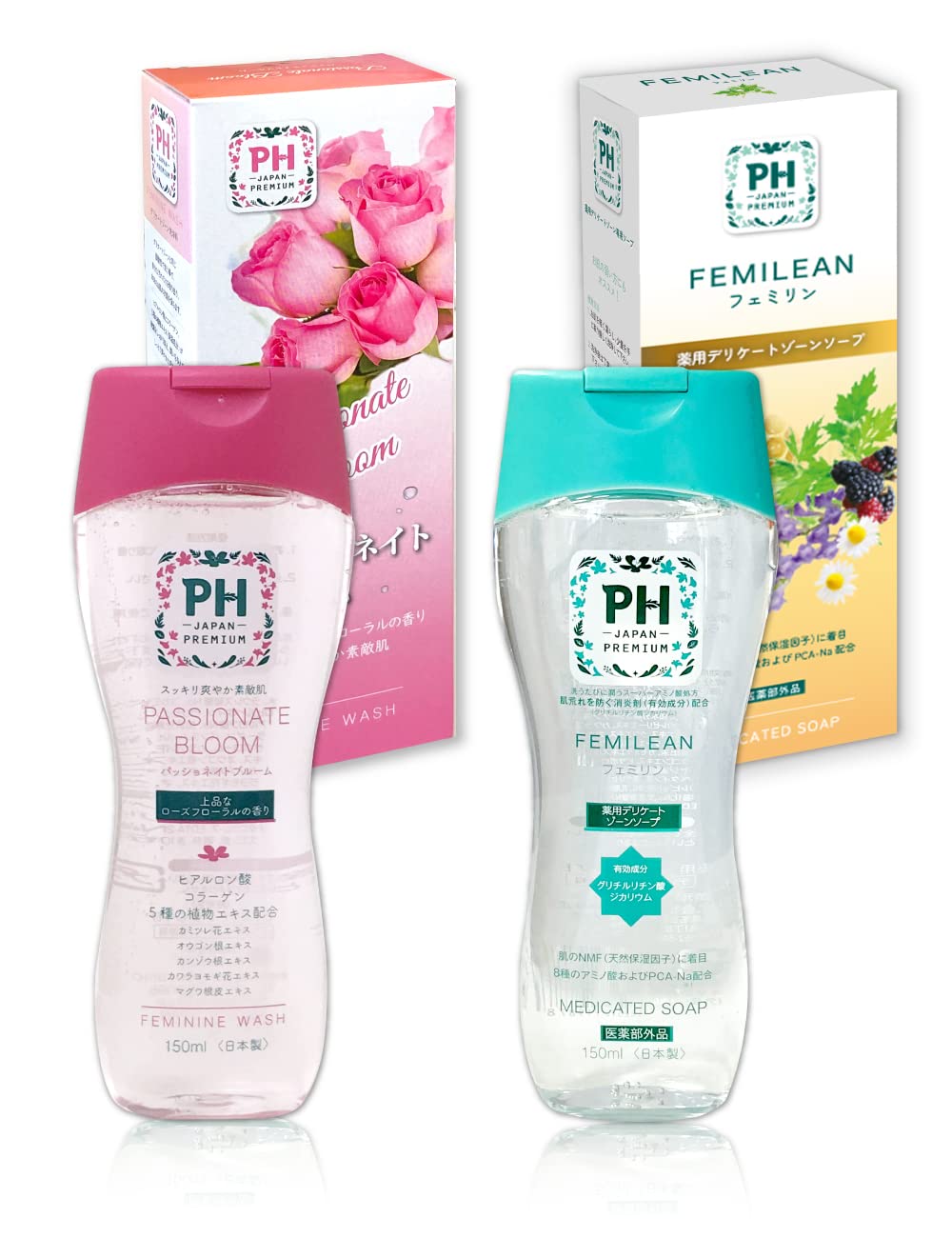 

Feminine Wash Soap for Delicate Areas Medicated Passionate PH-JAPAN-PREMIUM (150ml (PHX1 x1), Bloom)