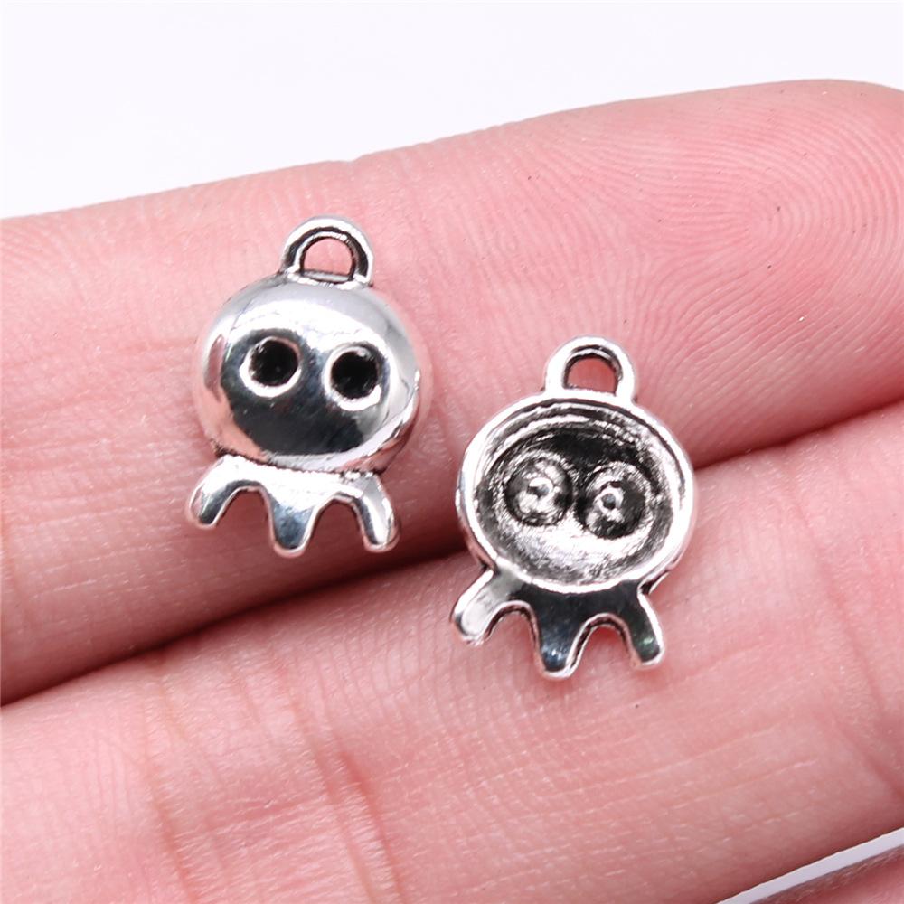 20pcs Halloween Charms For Jewelry Making Ghost Pumpkin Witch Spider Bat Pendants DIY Findings Tibetan Jewelry