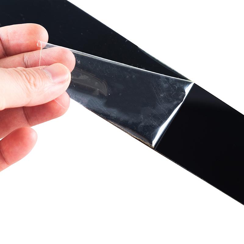 6Pcs Car Door Window Pillar Posts Trim Cover Sticker Glossy Black Aksesuarlar for VW Mk5 Jetta Sedan Carbon Fibre 2006-2010