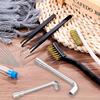 17pcs 3D Printer Cleaner Tool Kit Steel Needle Copper Wire Brush Tweezers 6/7mm Perforated Wrench Set Printer Accessories