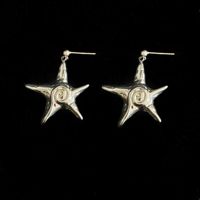 Fashionable Stainless Steel Starfish Earrings Comfortable And Versatile Suitable For Sensitive Skin And All Event