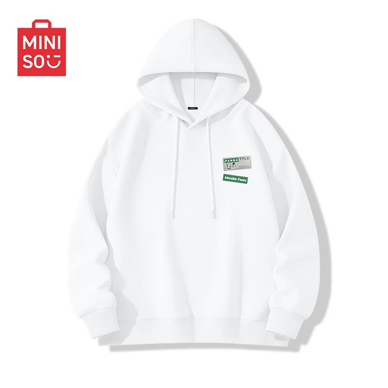 MINISO Men's Trendy Heavyweight Hooded Sweatshirt