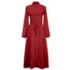 Women's Casual Loose Long Shirt Long Sleeved Long Sleeved Solid Color Shirt Dress