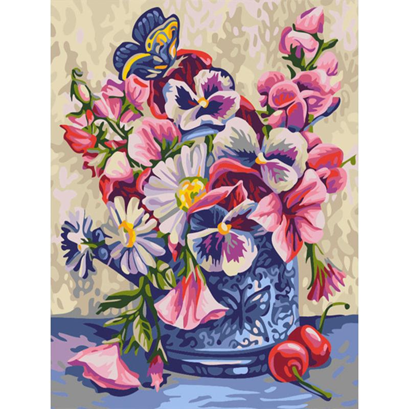 Full Round Diamond Painting Flower Butterfly Pictures Of Rhinestones Diamond Embroidery Animal Cross Stitch Home Decor