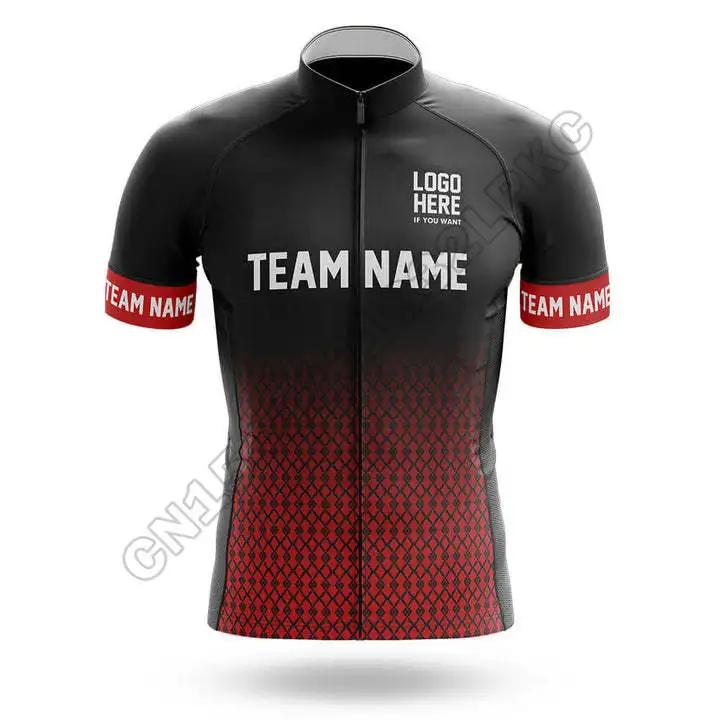 2025 Conjunto de Jersey de Ciclismo Personalizado com Nome Manga Curta Verão Masculino Roupas de Ciclismo para Equipe Ropa Ciclismo Vestuário de Bicicleta