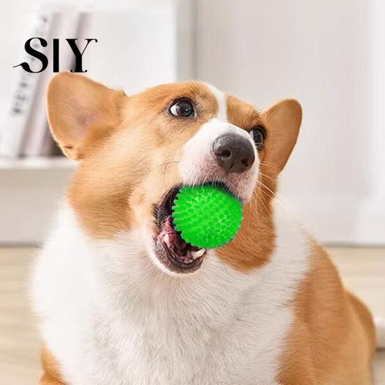 Interactive Pet Toy Squeaky Dog Chewing Sound Ball Safe Teeth Cleaning Puppy Chew Self-pleasure Balls Training Toys Supplies for Boredom Relief Dental