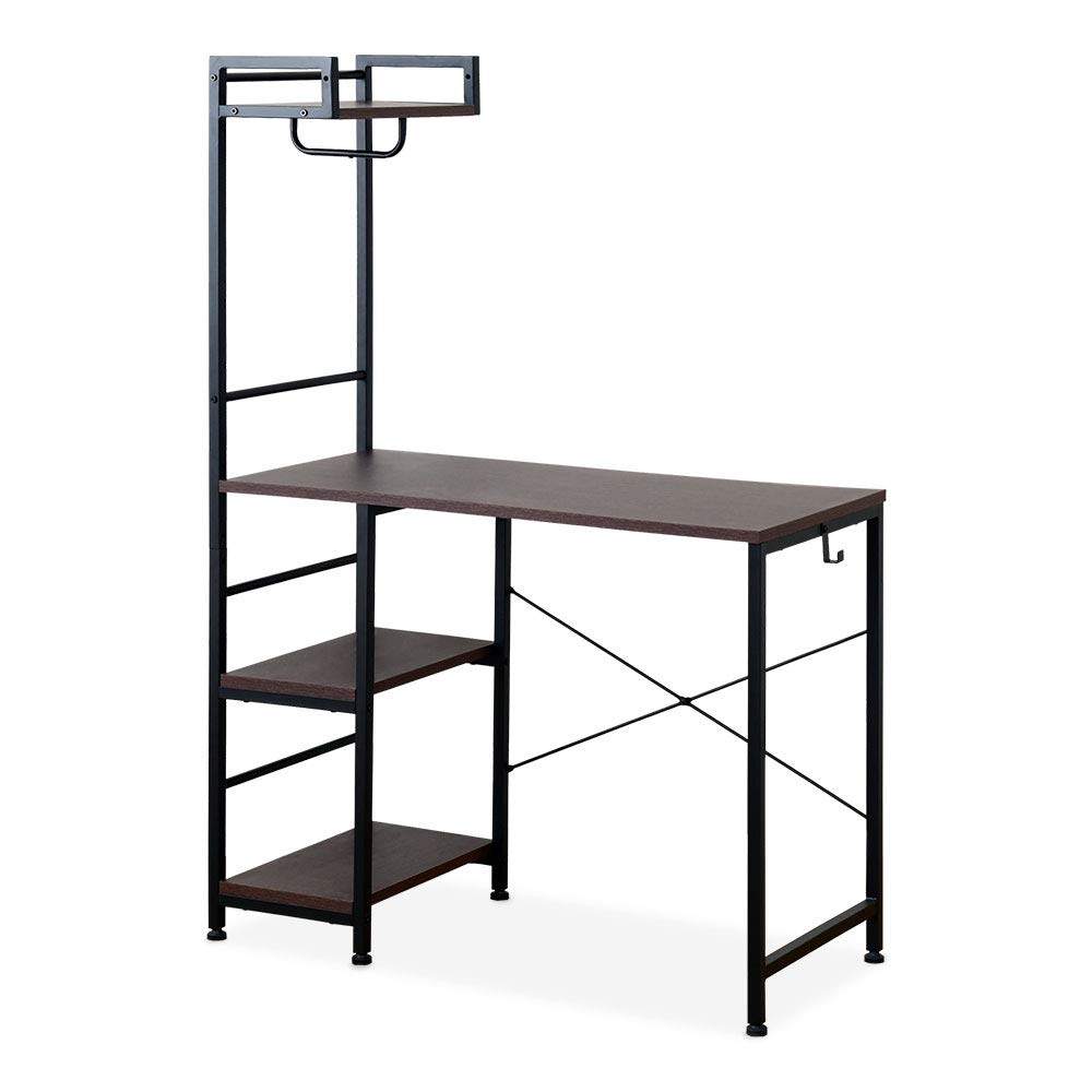 

moca company Alpaca desk hanger with rack space saving black brown