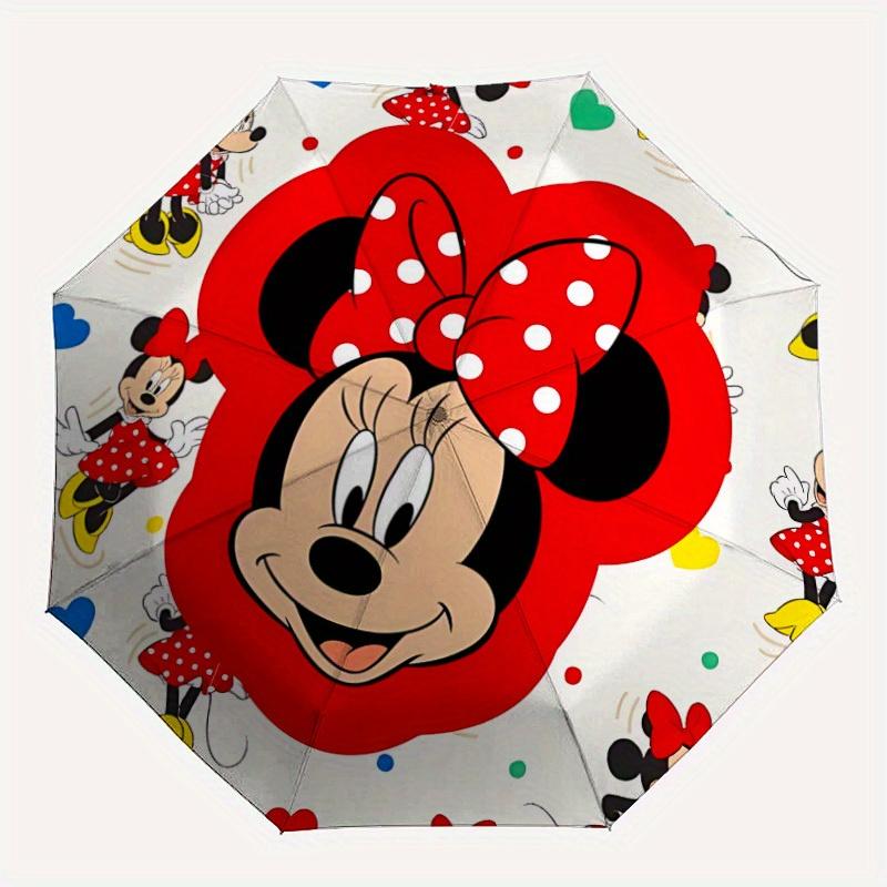 

1pc Minnie Mouse Folding Umbrella, Featuring Automatic Folding. It Has Eight Sturdy Ribs, Making It Convenient for Outdoor Use yy0729009