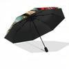 1pc Cardinal Flowers Cardinals Fashionable Automatic Opening/Closing Folding Umbrella with 8 Bones, Windproof Portable, Daily Use212