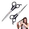 Doberyl® Sharp 6.5 Inches Professional Hair Cutting Scissors Set, Black Stainless Steel Barber Shears + Thinning/Texture Hairdressing Shears, Hair