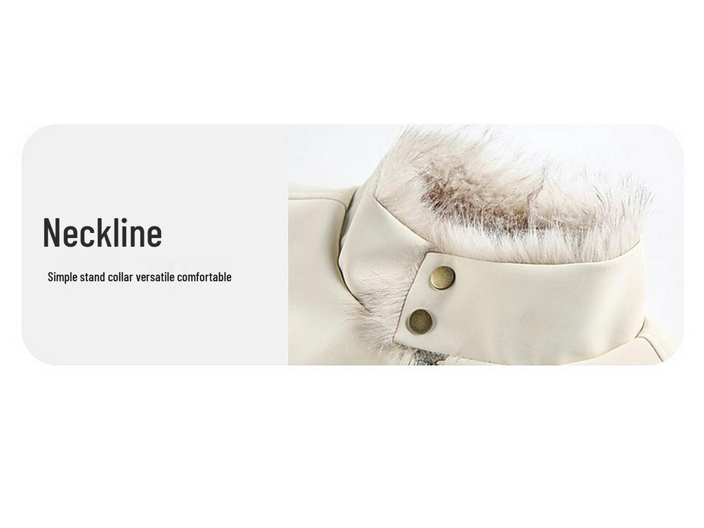 Harrington Men's Winter Velvet-Lined Eagle Cotton Jacket with Stand-Up Collar and Lux Leather Accents