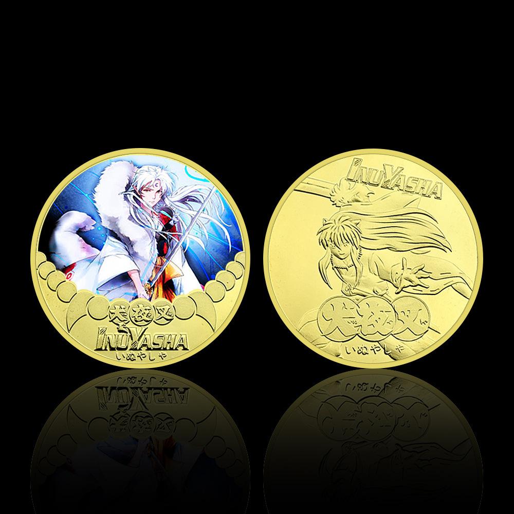 Gold Metal Commemorative Coin Anime Coin Metal Commemorative Medal Badge Gift