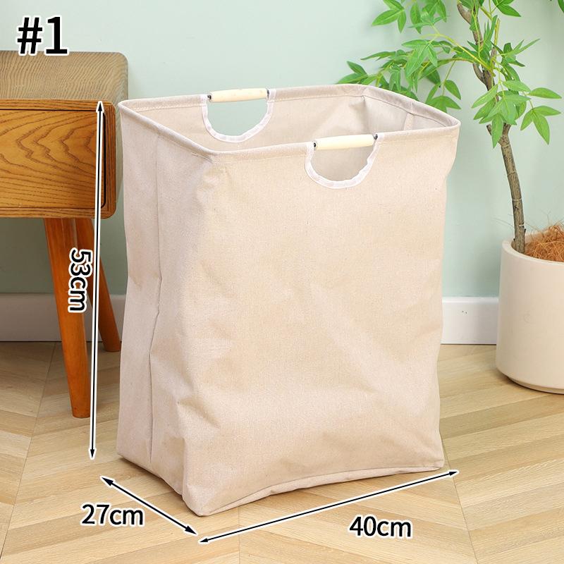 Wasserdichter Wäschekorb aus Baumwolle und Leinen, Körbe für schmutzige Kleidung, Wäsche-Organizer, faltbare Aufbewahrungstasche für Kleinigkeiten, faltbarer Wäschekorb