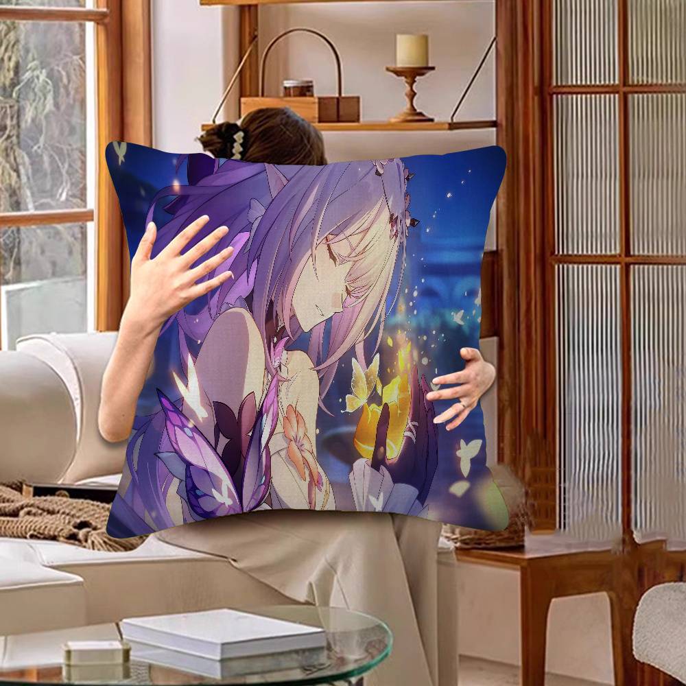 Game Honkai Star Rail Castorice Personalized Pillow Dust Cover Bedroom Kids Party Decoration Pillowcase Birthday Children Gift