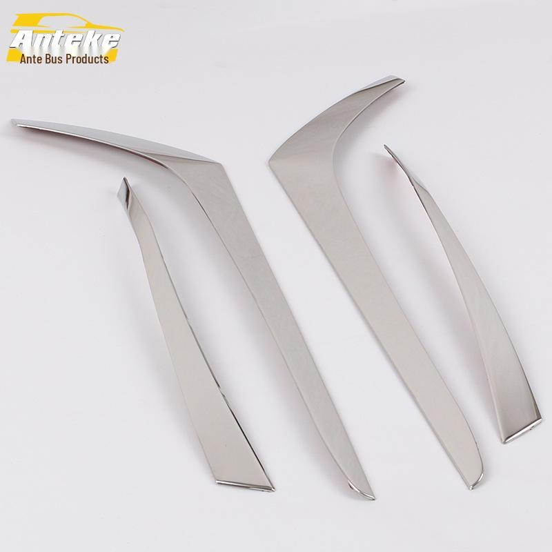 19 Tiana Rear Light Eyebrow Trim: Anti-Scratch Bright Strip for Trunk Tailgate Bumper.