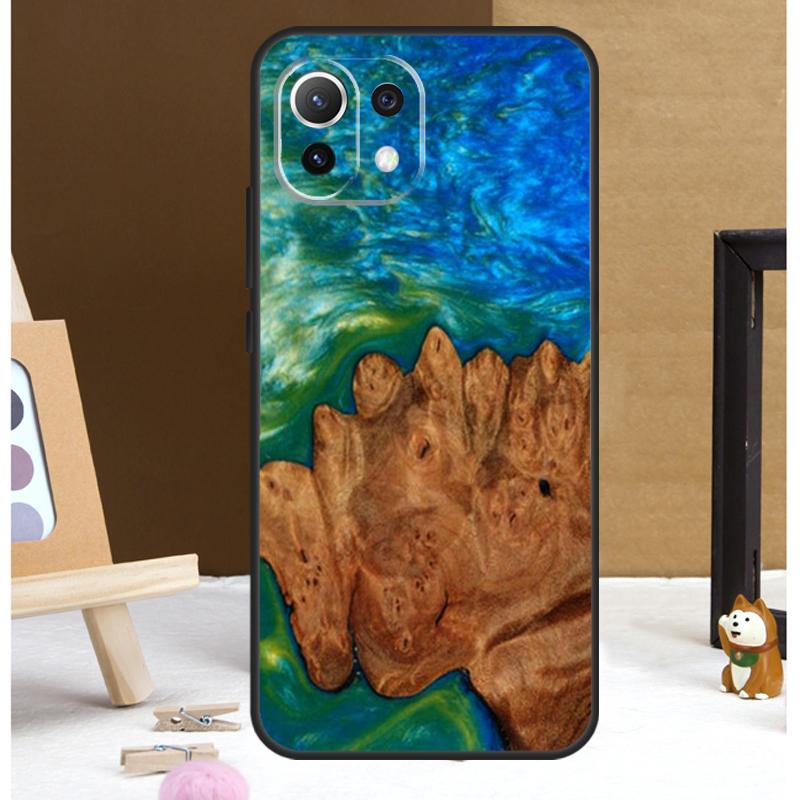 

Гибридный чехол из дерева и смолы для Xiaomi 13T 14 Pro 11T 12T 12 13 Lite POCO X6 X3 X4 X5 F5 Pro F3 M5s M6 Pro Mi 12
