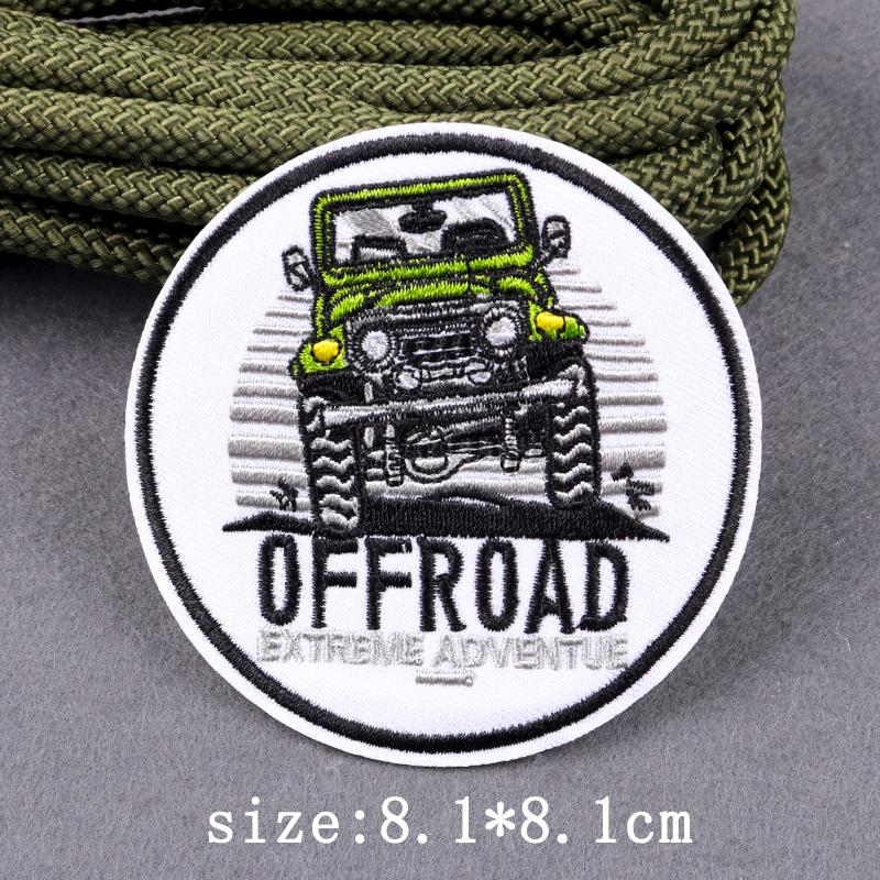 Wildnis Outdoor Stickerei Patches für Kleidung Aufbügel-Patches auf Kleidung Camping Abenteuer Patch für Kleidung Aufkleber Abzeichen