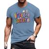 European and American New Top Men's Text Printed Pattern Round Neck Short Sleeved Casual Cute T-shirt