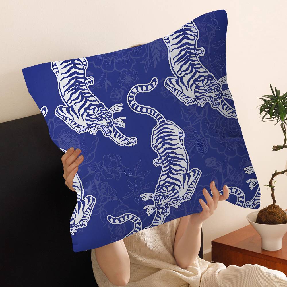 Animal Style Tiger Cushion Case Autumn Jungle Pillow Anime Pillow Sofa Bed Head Pillow Cover Cushion Cover 45x45 cm Fashion