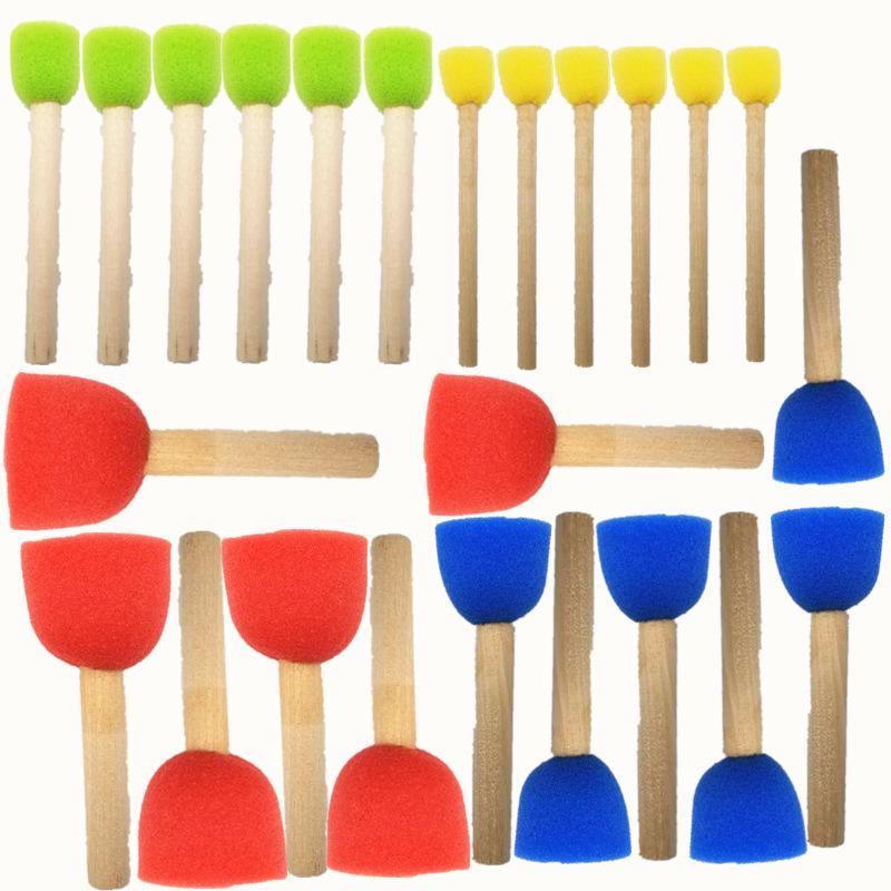 

24PCS Ceramic Sponge Rod Set Water Absorbing Sculpture Bloom Pottery Tools DIY Crafts Hand Making Accessories. Light Grey