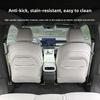 For XPENG G6 2026 Car Styling PU Leather Anti Kick Mat Pad Anti-kick Protector Anti Kick Panel for Armrest Box Car Accessories