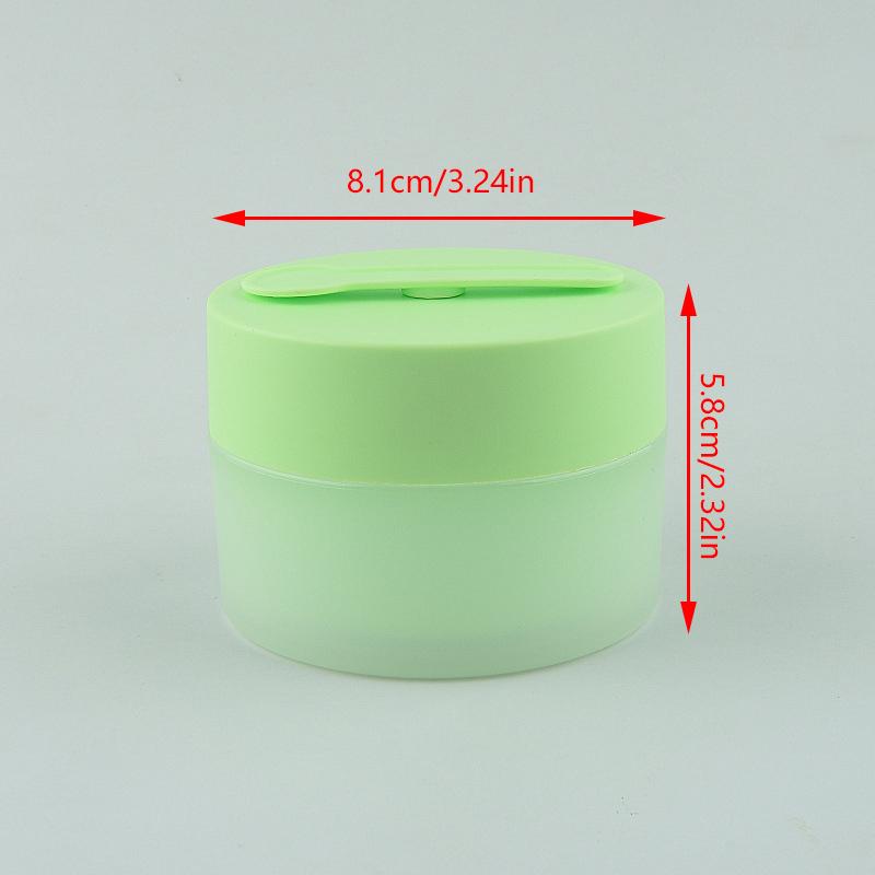 100G Empty Face Cream Jar With Magnetic Spoon Frosted Plastic Lotion Bottle Mask Jar Cosmetic Packaging Container