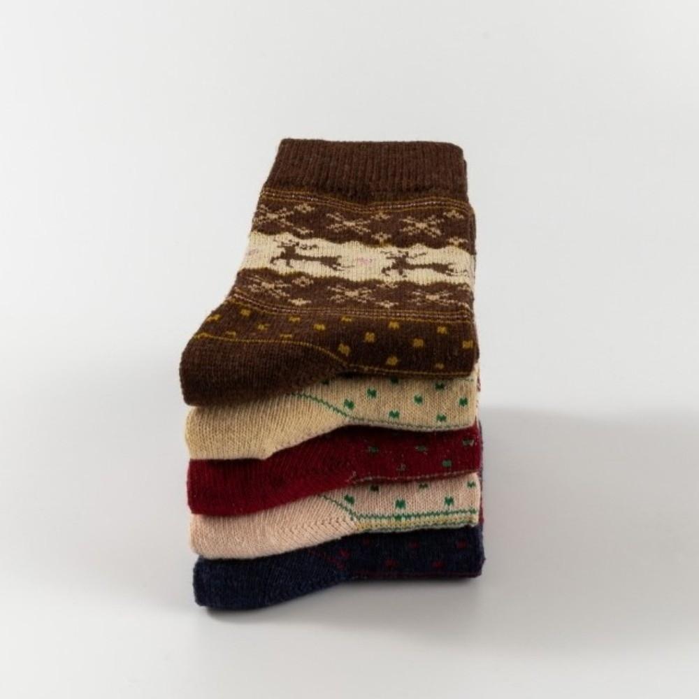 Thickened Christmas Socks Elk Floor Socks High Quality Middle Tube Socks  Winter