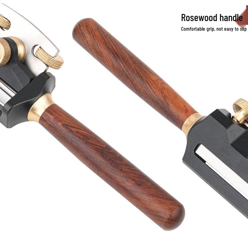 Adjustable Woodworking Bird Plane for Curved and Straight Edges - Mini Shaping Tool with Flat and Round Bottom