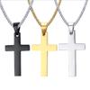 Vintage Gothic Pendant Cross Necklace Cool Street Style Punk Jewelry for Men Women Black Chain Accessories Decoration Wholesale