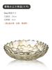 Transparent Glass Fruit Plate Snack Basket Modern Living Room Coffee Table Home Crystal