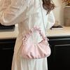 Korean Version of Niche Pleated Cloud Bag 2025 New Foreign Style Versatile Underarm Bag High-end Single Shoulder Messenger Women's Bag