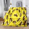 3D Honey Bee Insect Cartoon Soft Plush Blanket,Flannel Blanket Throw Blanket for Living Room Bedroom Bed Sofa Picnic Cover Kids