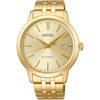 Seiko Selection SCVE062 Men's Mechanical Automatic Watch Yellow Gold Stainless Steel Light Gold Dial Date Calendar