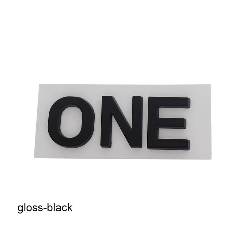 3D Premium ONE ABS Letters for Car badge Cover Upgraded Exterior Decoration Stickers Auto Accessories Decal Emblem Badge Sticker