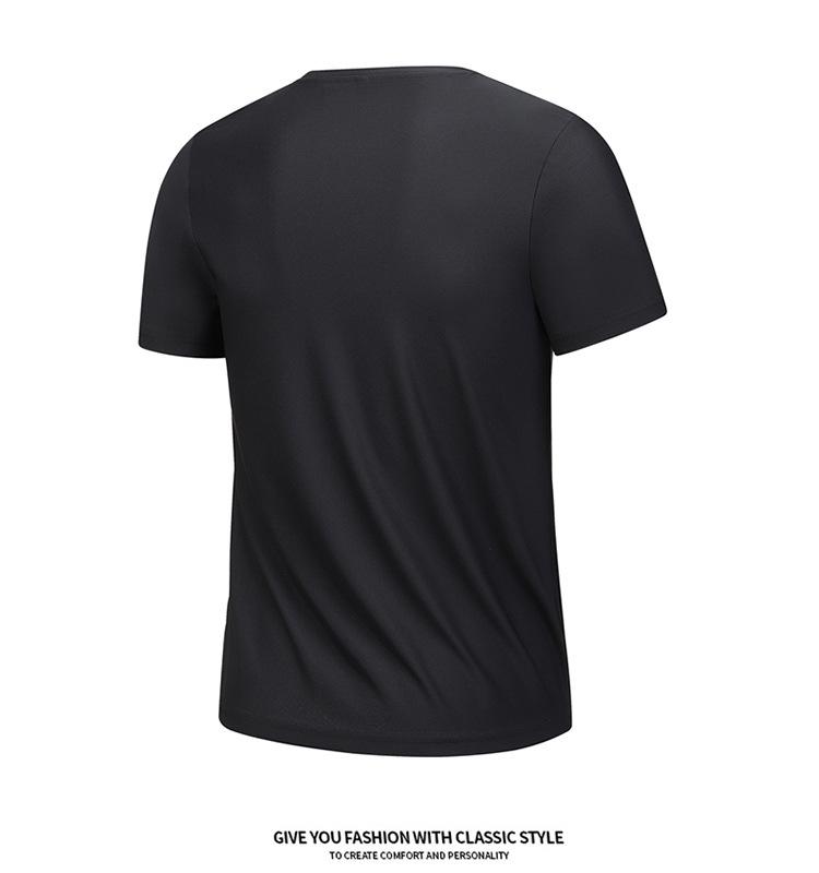 Men's Quick-Dry Ice Silk Breathable T-Shirt - Short Sleeve, Dynamic Pique Nylon for Running & Fitness