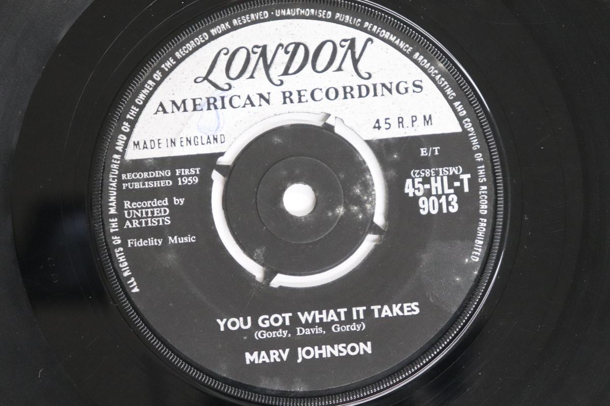 

7-дюймовая пластинка МАРВ ДЖОНСОН - У тебя есть то, что нужно / Не уходи 45HLT9013 LONDON AMERICAN 1959 Великобритания Соул/Фанк Б/У
