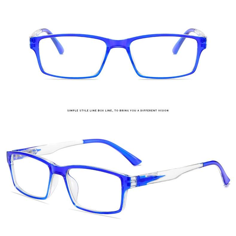 Lesebrille für Damen, klare schwarze Trend-Hyperopie-Brille, Anti-Blaulicht-Brille für ältere Menschen, für Männer + 1,0 + 1,5 + 2,0 + 2,5 + 3,0 + 3,5