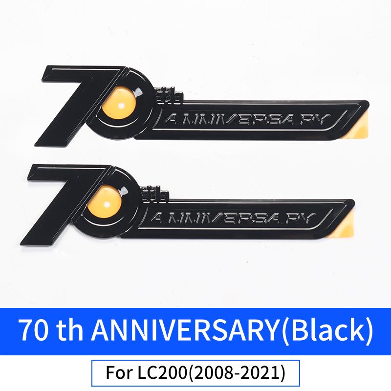 For 2008-2022 Toyota Land Cruiser 300 200 Lc300 LC200 70th Anniversary Logo Decoration Label Appearance Decoration Accessories