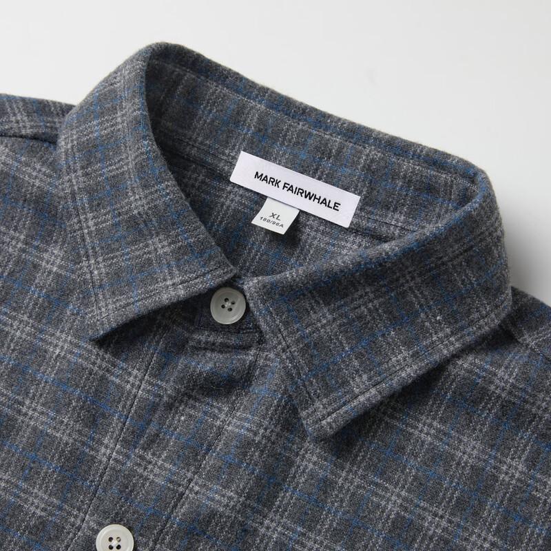 Mark Fairwhale Men's Vintage Plaid Long Sleeve Casual Shirt
