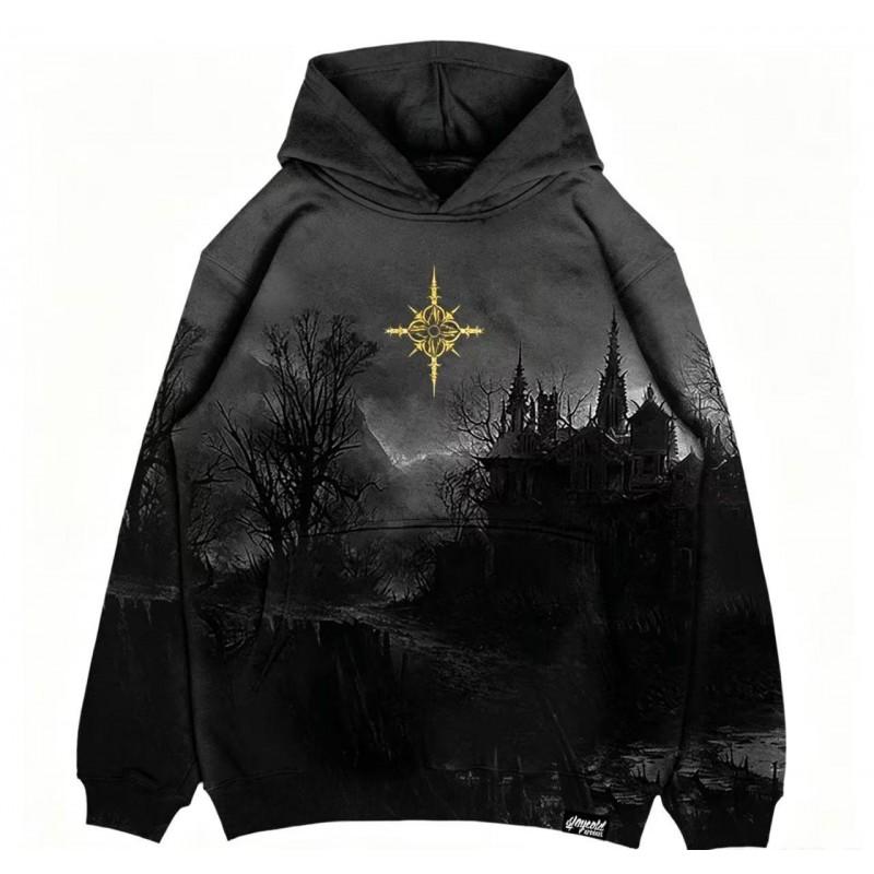 Unisex Hooded Pullover Sweatshirt With 3D Digital Print Streetwear Hip Hop Style Loose Fit Long Sleeve