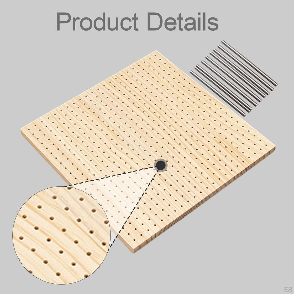Blocking Board for Crochet Work, Versatile Use with 9 Steel Pins Knitting, DIY Projects