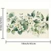 4 Stück, Kamelienblüte SommerSet mit 4 Platzdeckchen 12x18 Zoll Saisonale Frühlings-Tischsets für Party Küche Esstischdekoration, Beige
